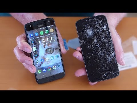 Motorola X4 glass screen protector - CRACKED!