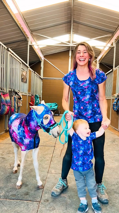 Adorable Pony and Toddler Duo #shortsvideo 🐴💜
