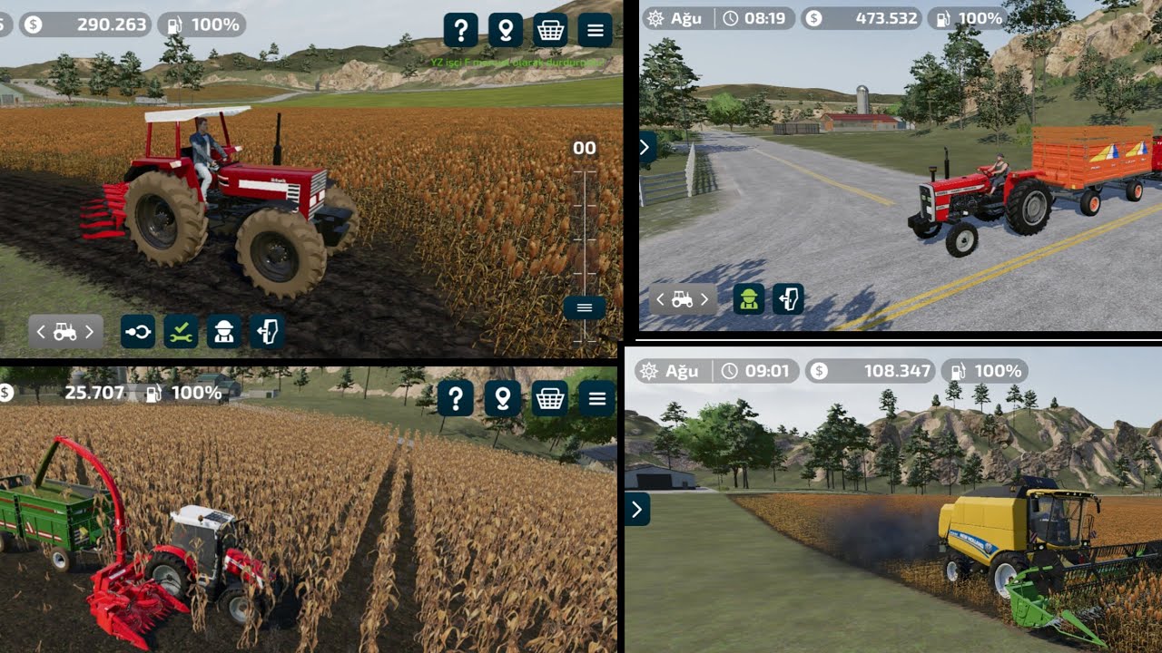 FS 23 MOBİLE 150PAKETLİ MODLU SERİ - YouTube