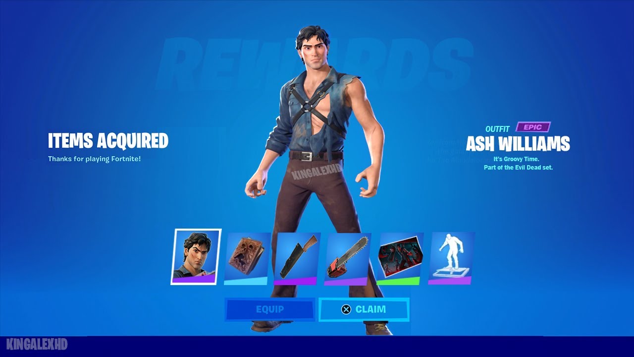 How To Get Ash Williams Skin (Evil Dead Bundle) FREE Fortnite! (FREE It