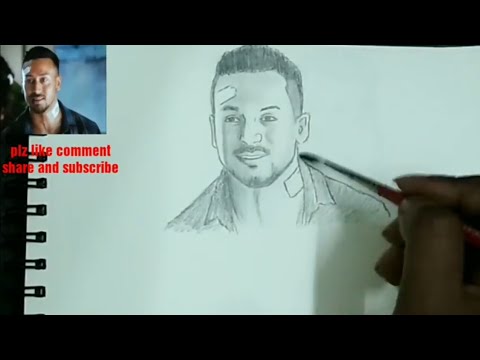 Baaghi 3 Official Look | Tiger Shroff Realistic Drawing 😍 | Artwistic -  YouTube