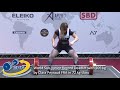 World Sub-Junior Record Deadlift with 205 kg by Clara Peyraud FRA in 72 kg class