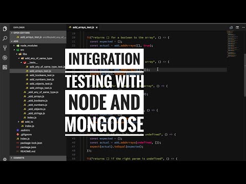 Integration testing with Node and Mongoose