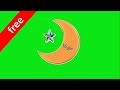 كروما شاشة خضراء متحركة مجانية لهلال شهر رمضانChroma Free Animated Green Screen For Ramadan Crescent 