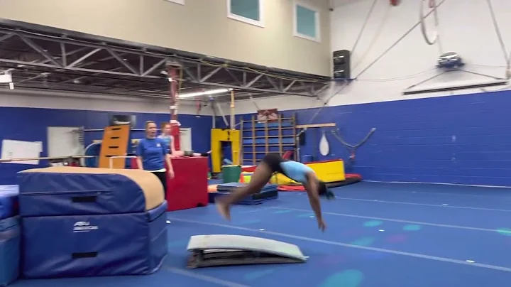 Amanda B- Round off Back Handspring on Vault, June...