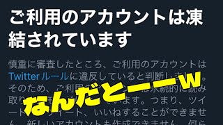 Twitterアカウント凍結される