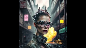 Mastermind—Animated another #midjourney portrait! #scifiart #blackmirror #cyberpunk #aiartist #aiart