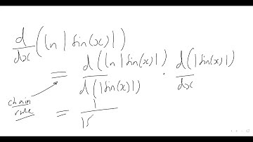 HOW TO DIFFERENTIATE ln|sin(x)|??? (NATURAL LOGARITHM, MODULUS FUNCTION, SINE FUNCTION, CHAIN RULE)
