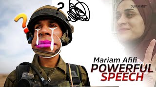 Mariam Afifi Palestine Powerful Speech