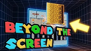 Spatial Gaming: Super Mario World beyond the screen