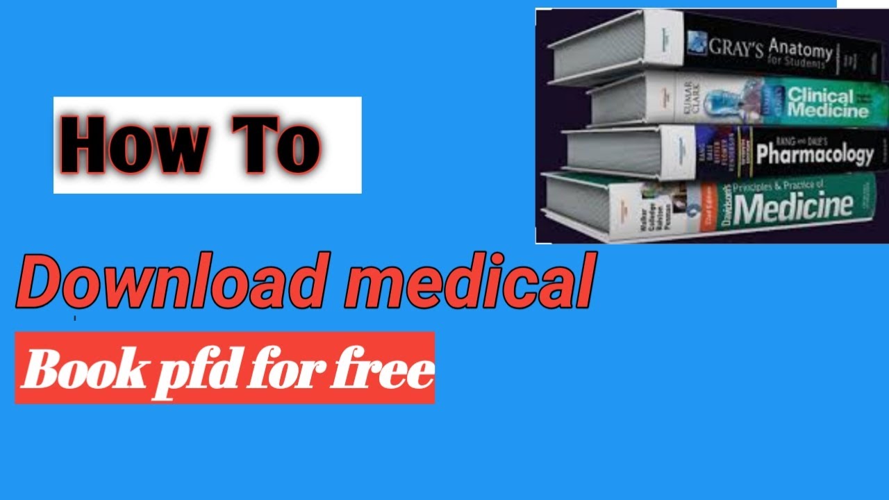 How to download any medical book for free  medical book pdf