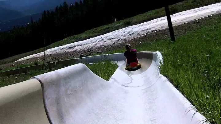 Carole on the Breckenridge Alpine Slide