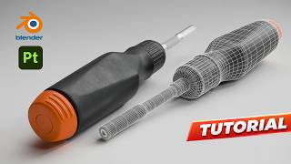 Realistic Screwdriver: Modeling & PBR Texturing Tutorial (Blender & Substance)