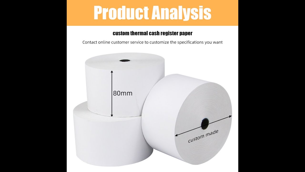 Wholesale cash register paper 80mm paper roll thermal paper roll