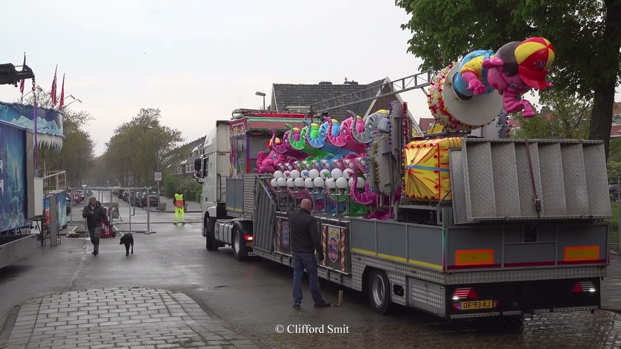 Kermis Haarlem 2025 Transport en opbouw Zaanenlaan Deel 4