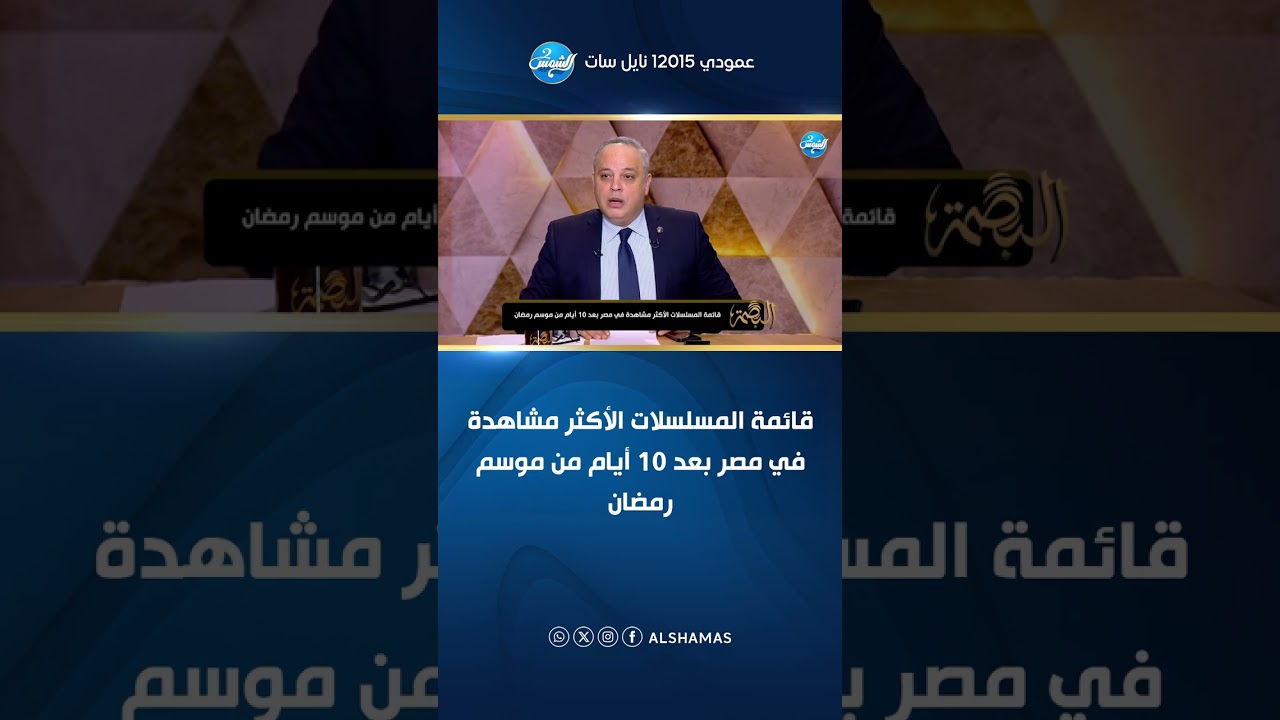 قائمة المسلسلات الأكثر مشاهدة في مصر بعد 10 أيام من موسم رمضان