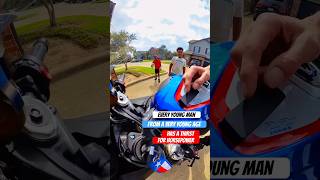 Pure joy motorcycle moment with young men #shorts