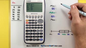 Statistics - Calculating a five number summary using the Casio fx-9750gii