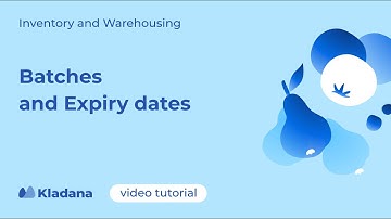 Batches and Expiry dates in Kladana