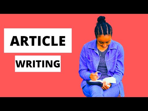 Article Writing Skills - How To Write An Article For Publication