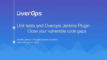 OverOps Jenkins Plugin & Unit Tests
