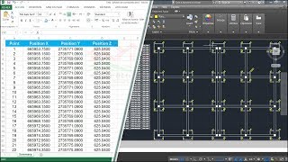 The right way to export Footings Coordinates from AutoCAD into Excel without any lisps