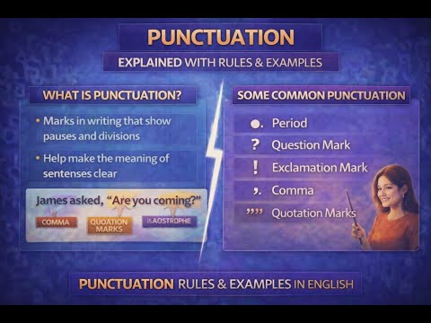Punctuation Marks and Their Uses | English Grammar (part-1) - YouTube