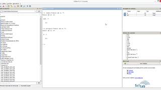 Comando input no Scilab - Entrada de dados