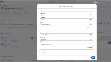 Add Multiple Contacts using Screen Flow using Flow Repeater