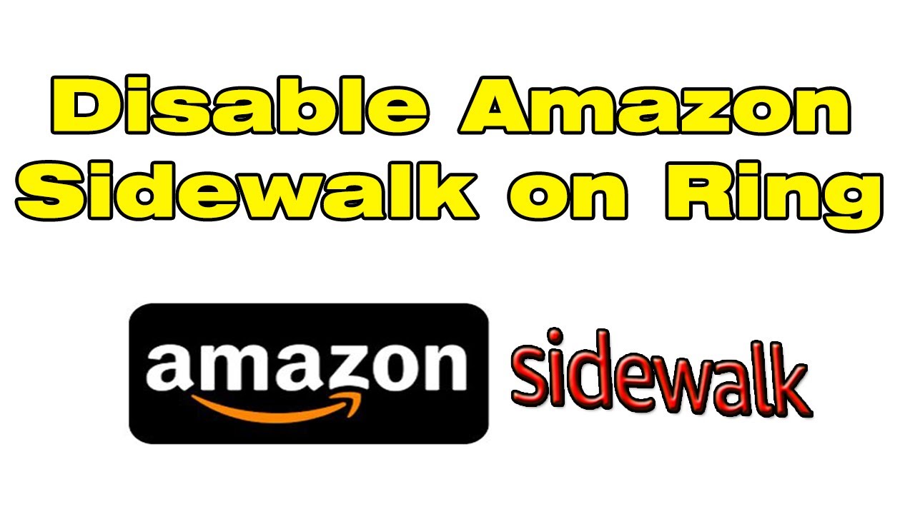 How to disable Amazon Sidewalk on ring without Alexa App