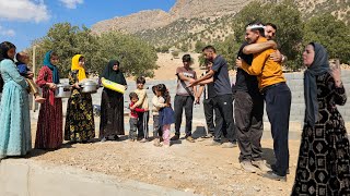 Qasem’s family visiting Taleb; comfort and support after the painful incident