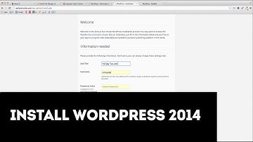 How to Install WordPress 2014 in cPanel with WP 3.9