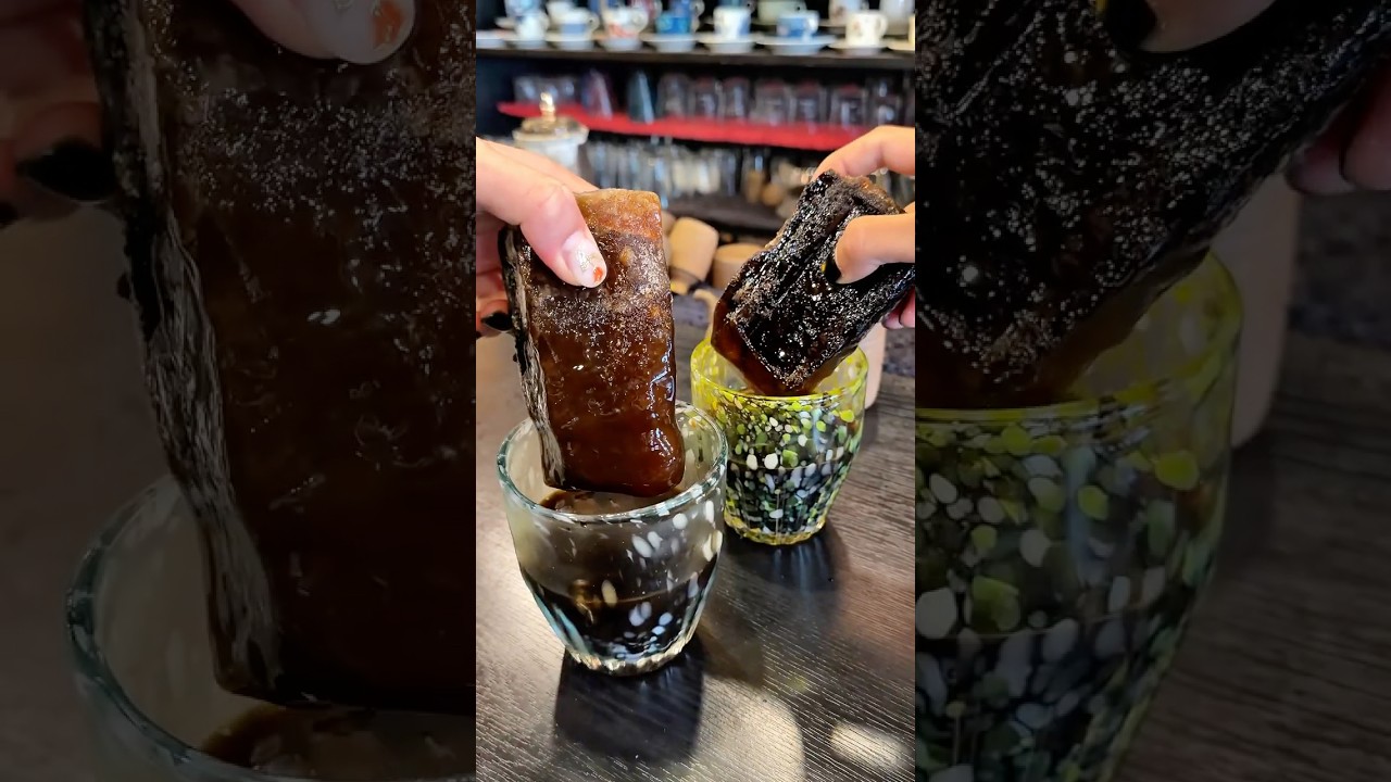 【神奈川・横浜】どデカい珈琲氷が丸々入った本格アイスコーヒー☕️ #japanesefood #ジョイ飯 #shorts