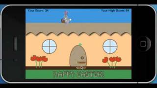 Bunny's Easter Egg Hop 'N Drop, fun kid's game for iPhone / iPad / Android screenshot 2