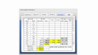 Gradation/Sieve Analysis Calculations