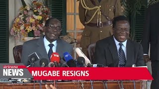 Zimbabwe's Robert Mugabe resigns, ending 37-year rule