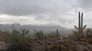 Timelapse of Storm, view towards Saguaro National Park West
