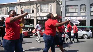 COSATU NATIONAL STRIKE - BLOCKING ALL ROADS IN DURBAN