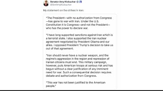 Minnesota and Iowa lawmakers react to Iran strikes