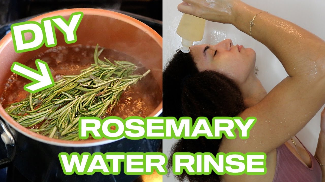 DIY Rosemary Water Rinse for Itchy, Dry Scalp! Promote Hair Growth