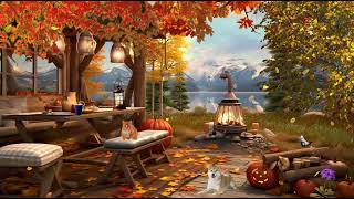 Enchanting Autumn Forests with Beautiful Piano Music?Cozy Porch Autumn Ambience by the lake