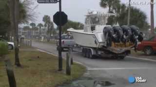 Caught on camera: Boat crashes into restaurant