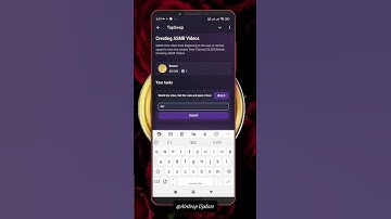 Creating ASMR Videos , Tapswap Video Code, November 24.  👉