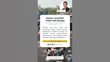 Dalam Jual-Beli Tidak Ada Bunga | Yurisprudensi | Hukum Perdata