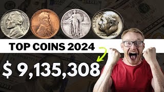 Top Most Valuable Coins 2024  Rare Dimes, Nickels, Pennies & Quarters Worth a Lot Of Money!