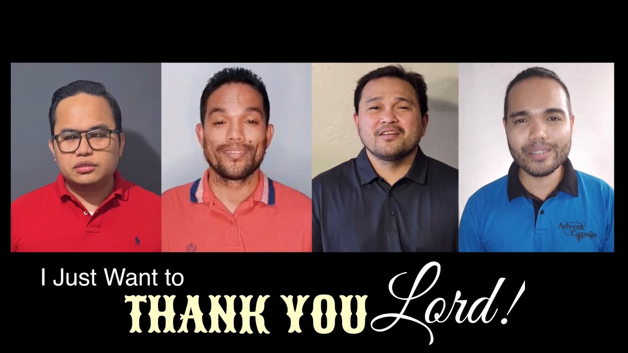 I Just Want To Thank You, Lord - Acapella Quartet - Youtube