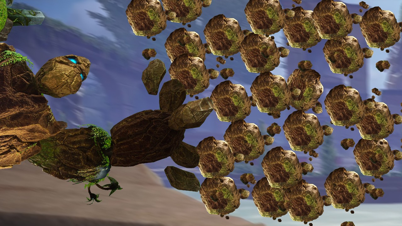 Максимальная скорость атаки у стрелка Геба выглядит просто уморительно — геймплей дуэли в SMITE 2