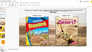 Comparing and Contrasting Nonfiction Texts Day 1