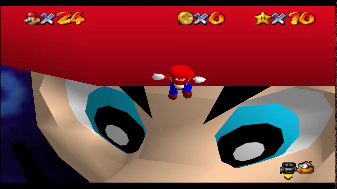 SECRET TITLE SCREEN LEVEL ON SUPER MARIO 64!