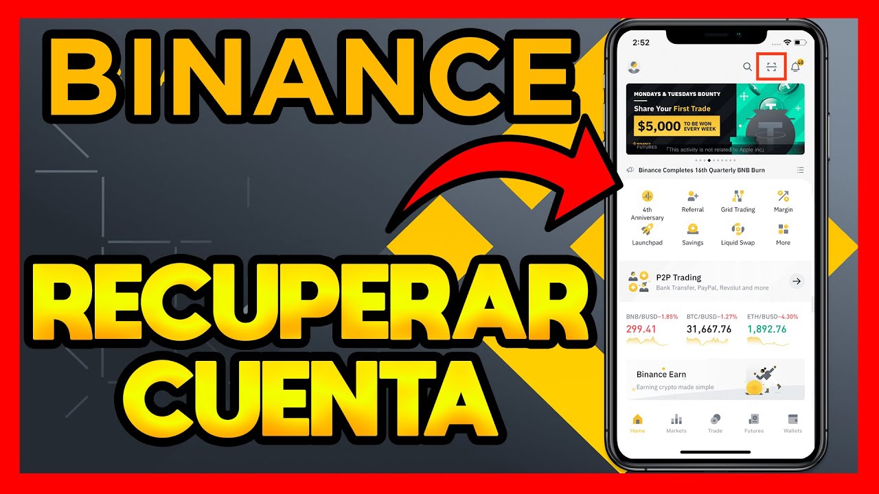 COMO RECUPERAR MI CUENTA DE BINANCE - YouTube